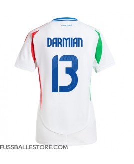 Günstige Italien Matteo Darmian #13 Auswärtstrikot Damen EM 2024 Kurzarm
